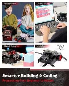 Rocky Coding & Remote Control Robot Kit for Kids 8-16, Modular/Scratch/Python/C Programming, Educational Engineering Science Toy