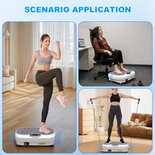Load image into Gallery viewer, XIHEIMA Vibration Plate Exercise Machine for Lymphatic Drainage, Whole Body Fitness Workout Equipment Stand Shake Board Sport Gym for Weight Loss Fat Burner for Women Men (White)
