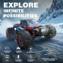 Load image into Gallery viewer, 1:10 68+ KMH Brushless RC Cars for Adults, High Speed Remote Control Car Boys, 4X4 All Terrains Waterproof Off Road

