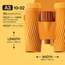 Load image into Gallery viewer, Bushnell A3 10x32 Binoculars Sunset Orange
