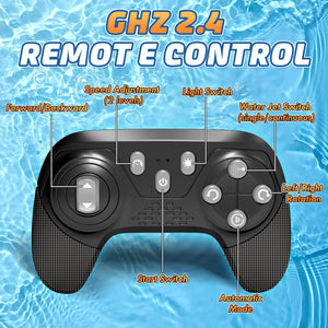 Castle Amphibious Remote Control Car, 4WD RC Cars for Boys Age 8-12 with Water Gun, Remote Control Boat for Kids, Toys