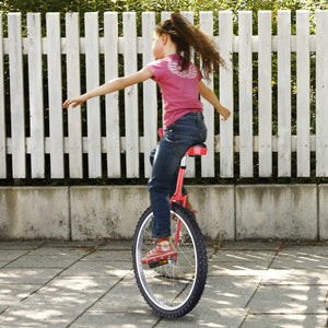 24" Inch Wheel Unicycle Leakproof Butyl Tire Wheel Cycling Outdoor Sports Fitness Exercise Health Red