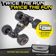 Load image into Gallery viewer, Remote Control Car, Hobby Grade RC Car 1:10 Scale Brushed Motor with Two Batteries, 4x4 Off-Road Waterproof RC Truck, Fast RC Cars
