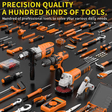 Load image into Gallery viewer, IZIO 42-Piece General Home Repair Tool Set with Drill, Grinder &amp; Multimeter - Ideal Gift Idea for Men, Dad, Husband, Homeowners - Complete DIY Hand Tool Kit for Housewarming, Birthday, Christmas
