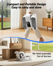Load image into Gallery viewer, UMAY Under Desk Elliptical Machine, Electric Eclipse Leg Exerciser While Sitting for Seniors with 12 Speeds, Foot Peddler Exercise Machine, Manual &amp; Auto Mode, Seated Pedal Exerciser for Home Office

