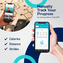 Load image into Gallery viewer, Cubii GO Under Desk Elliptical Bike, Portable Low Impact Leg Exerciser for Home and Office | Compact Exercise Machine with 10 Resistance Levels, LCD Display &amp; App Tracking
