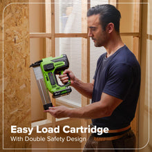 Load image into Gallery viewer, Greenworks 24V Brushless 10PC TOOL, Drill+Impact Driver+Circular Saw+Recip Saw+Jig Saw+Sander+Light+Multi-Tool+Nailer+Grinder (2) 4.0Ah+2.0Ah Batteries (24,000mAh PB) USB-C Charger, High Efficiency
