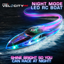 Load image into Gallery viewer, Velocity Pro LED RC Boat- Remote Control Boats for Adults and Kids, Underwater Speed Racing Mini RC Toy for Pools and Lakes, LEDs
