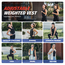 Load image into Gallery viewer, ZELUS Weighted Vest Woman, Adjustable Weighted Vest 1-10lb/ 1-15lb with Removable Z-Fit Soft Iron Weights, for Weight Loss Running Walking Rucking Strength Training, Reflective &amp; Pocket Design
