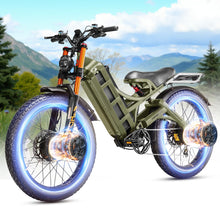 Load image into Gallery viewer, 2025 Upgraded Eahora Romeo Pro Ⅱ4000W Dual Motor Ebike for Adults 52V 70Ah 200 Miles 46MPH Long Range Electric Bike
