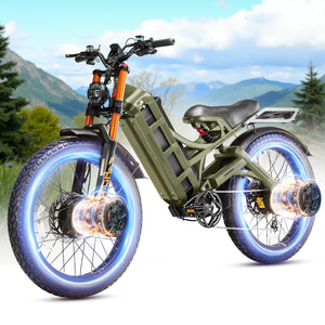 2025 Upgraded Eahora Romeo Pro Ⅱ4000W Dual Motor Ebike for Adults 52V 70Ah 200 Miles 46MPH Long Range Electric Bike