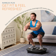 Load image into Gallery viewer, LifePro Rumblex Plus 4D Vibration Plate Exercise Machine-Triple Motor Oscillation, Linear, Pulsation + 3D/4D Motion Vibration Platform,Whole Body Vibration Machine for Weight Loss&amp;Shaping(Black)
