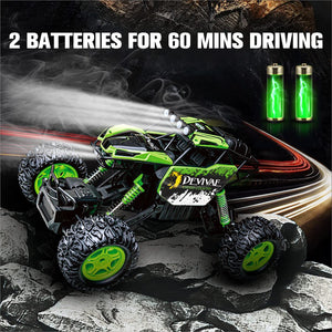 1:12 Large RC Cars for Boys with Upgraded Lifting Function, 2.4GHz 4WD Remote Control Car Toy Gifts 20km/h Monster Truck (Green)