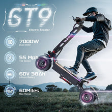 Load image into Gallery viewer, Electric Scooter, 7000W Dual Motor, 55 MPH Max Speed and 60V 38Ah Battery, Large Display, 12&quot; High-Speed Tires Commuting Electric Scooter
