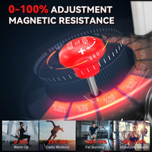 Load image into Gallery viewer, Exercise Bike, Wenoker Magnetic Resistance Stationary Bike for Home [Black Red]
