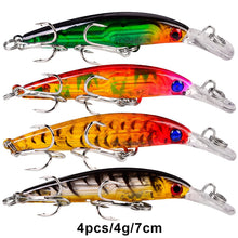 Load image into Gallery viewer, BAIKALBASS Bass Fishing Lures Kit Set Topwater Hard Baits Minnow Crankbait Pencil VIB Swimbait for Bass Pike Fit Saltwater and Freshwater (480-48pcs)
