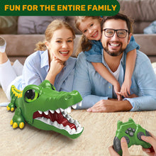 Load image into Gallery viewer, Remote Control Crocodile Toy Car, [2025 NEW] Rechargeable 2.4GHz RC Alligator Robot with Realistic Biting Action, 3-in-1 Prank Game
