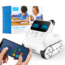 Load image into Gallery viewer, Rocky Interactive Emo Robot, Coding for Kids 8-12, STEM Toys Support Scratch Python Programming, Smart Robotics Gift
