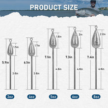Load image into Gallery viewer, THKFISH 5 Pcs Sputnik Sinker Long Tail Surf Fishing Spider Weight, Heavy-Duty Lead Weights Saltwater Surf Casting Sinkers, Catfishing, and Beach Adventures in Ocean Sea Sand (6OZ-5pcs)

