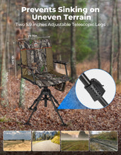 Load image into Gallery viewer, KEMIMOTO Heated Hunting Blind Chair 360 Degree Silent Swivel with Battery
