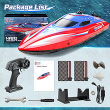 Load image into Gallery viewer, Full Proportional Remote Control Boat for Kids &amp; Adults, 20MPH+ High-Speed Waterproof RC Boat, 2 Battery(30 Mins), 2.4GHz
