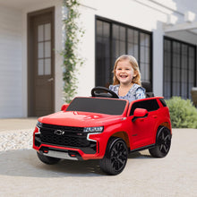 Load image into Gallery viewer, Chevrolet Tahoe Licensed Kids Ride on Car, 12V Battery Powered Kids Electric Car with Remote Control, Red
