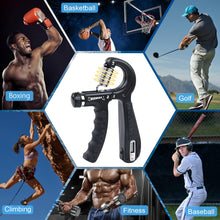 Load image into Gallery viewer, Handeful Grip Strength Tester Trainer - Dynamometer Handgrip Measurer Meter, Handheld Strengthener Exerciser for Sports, School, and Home Use (198Lbs / 90Kgs)

