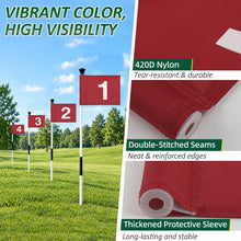 Load image into Gallery viewer, 6 Pack Golf Flagstick &amp; Hole Cup Set, 3ft Mini Putting Green Pin Flag
