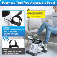 Load image into Gallery viewer, TABEKE Under Desk Bike Pedal Exerciser - (White)
