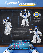 Load image into Gallery viewer, 1088 Smart Robots for Kids, Large Programmable Interactive RC Robot with Voice Control, APP Control
