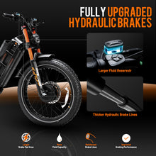 Load image into Gallery viewer, Romeo Pro 3 Adults Electric Bike 5000W 50MPH Dual Motor Electric Bike 60V 80AH Long Range Electric Mountain Bike Air Damper
