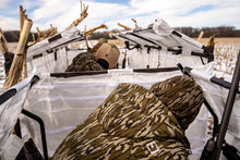 Load image into Gallery viewer, ALPS OutdoorZ Alpha Waterfowl Blind Snow Skin, UV-Resistant Hunting Blind Accessory, with Dog Doors, Mesh Pockets, and Brush Loops for Optimal Concealment - Frame Not Included
