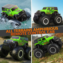 Load image into Gallery viewer, Amphibious Remote Control Car Toys for Boys 2.4GHz 1:16 All Terrain Off-Road RC Car Waterproof RC Monster Truck
