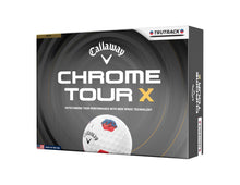 Load image into Gallery viewer, Callaway Golf Chrome Tour X 2026 Golf Balls(Tru Track Blue/Red,One Dozen)
