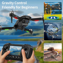 Load image into Gallery viewer, Drone with Camera for Adults, 1080P HD Drones with LCD Screen Controller with 8GB SD Card, Brushless Motors Quadcopter
