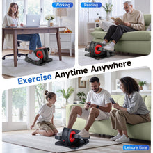 Load image into Gallery viewer, AXV Under Desk Elliptical Exercise Machine,Electric Ellipse Leg Exerciser As Seen On TV,Training Machines While Sitting for Seniors Home,Portable, Quiet, with Remote Control
