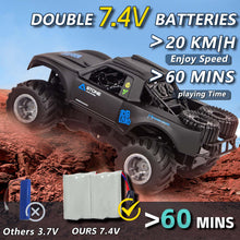 Load image into Gallery viewer, Monster Truck Toys, 2.4G Amphibious Remote Control Car for Boys, 1:16 Scale All-Terrain Rc Car with Double-Sided Driving for Boys &amp; Adults-Blue
