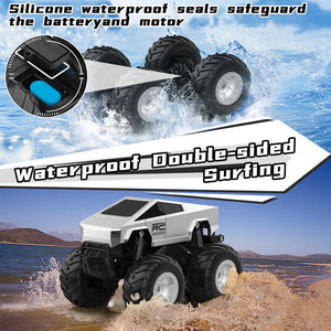 Remote Control Car, RC Truck Car for Kids, 2.4GHz Amphibious Waterproof All Terrain Truck for Boys, Gifts for Boys