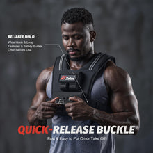 Load image into Gallery viewer, ZELUS Weighted Vest Men, 23lbs/36lbs/45lbs Adjustable Weight Vest with 10/16/20 removable Iron Weights and Reflective Strips, No-Bounce Design for Strength Training, Running, HIIT &amp; Calisthenics
