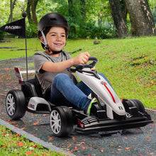 Load image into Gallery viewer, Electric Go Kart for Kids 3-8 - High Speed Drift Kart, 24V Battery Powered, 200W Dual Motor, Infinitely Variable Speed

