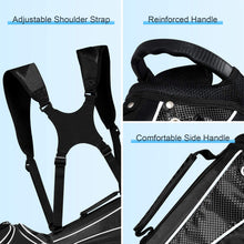 Load image into Gallery viewer, Tangkula Golf Stand Bag with 6 Way Top Dividers, Black
