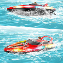 Load image into Gallery viewer, RC Boat with LED Lights, 40+ Mins, Self-Righting Waterproof Remote Control Boat for Pools, Lakes, Bathtubs, Summer, etc
