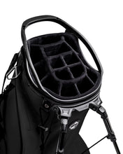 Load image into Gallery viewer, Pins &amp; Aces Player Preferred Golf Bag - Premium Design, Lightweight Golf Bag with Stand - Velvet-Lined 14-Way Club Divider System (Obsidian)

