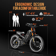 Load image into Gallery viewer, (2025 Upgraded) Romeo Pro Ⅱ 4000W Electric Bike for Adults,46MPH 52V 70AH Battery 200Miles Long Range Dual Motor Adult
