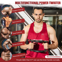Load image into Gallery viewer, Twister Arm Trainer, 30-120 lbs Adjustable Twister Arm Chest Exerciser with 4 Spring &amp; Poster -Red
