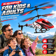 Load image into Gallery viewer, WANJUBOBO Remote Control Helicopter, RC Helicopter for Kids &amp; Adults, Red
