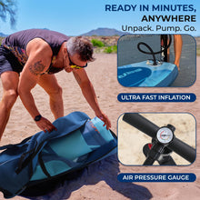 Load image into Gallery viewer, SereneLife 10’6” Inflatable Stand Up Paddle Board with Premium SUP Accessories - 32” Wide Stable Design with Non-Slip EVA Deck Pad, for Youth and Adults, 350 lbs. Capacity
