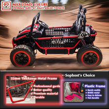 Load image into Gallery viewer, 24V 2 Seater XXL Kids UTV Ride On Car with Remote Control 4WD Off Road Electric Vehicle Ride On Toy Car (Red)
