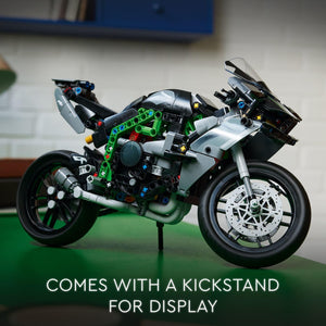 Technic Kawasaki Ninja H2R Motorcycle Toy - Building Toys for Kids, Boys & Girls, Ages 10+ - Kickstand for Display