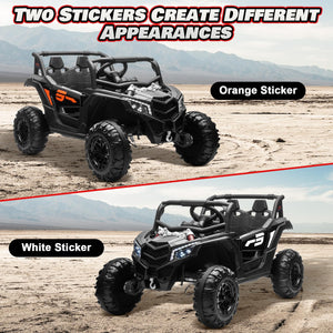Ride On Car for Kids, MOEYURO 24V Battery Powered Off-Road UTV w/Remote Control, 4x150W Motors,4 Shock Absorbers